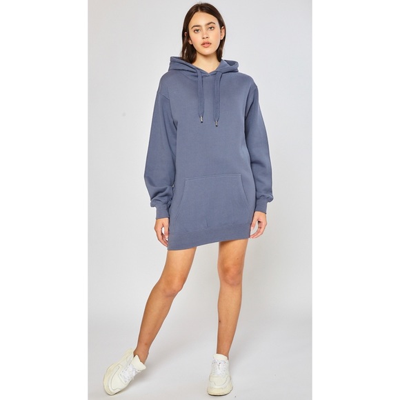 🆕Oversized longline hooded sweater - Picture 3 of 4